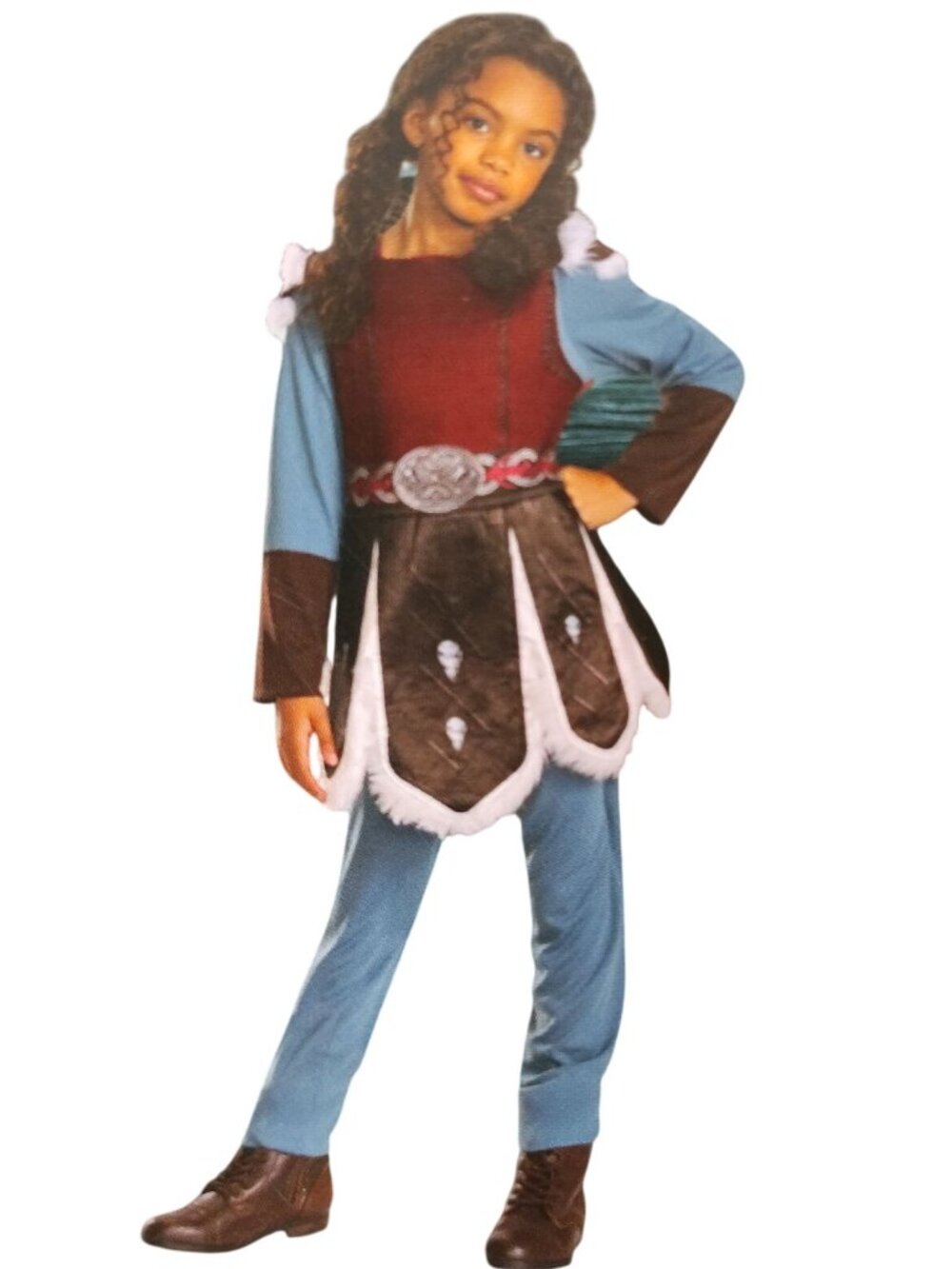 How to Train Your Dragon Astrid Costume Girls Small 6 6X Jumpsuit Halloween Outf